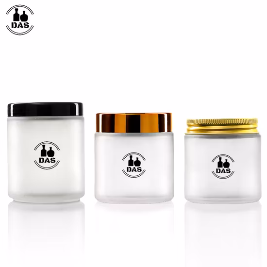 Barattolo cosmetico di lusso in plastica acrilica rotonda grande da 100 g 150 g